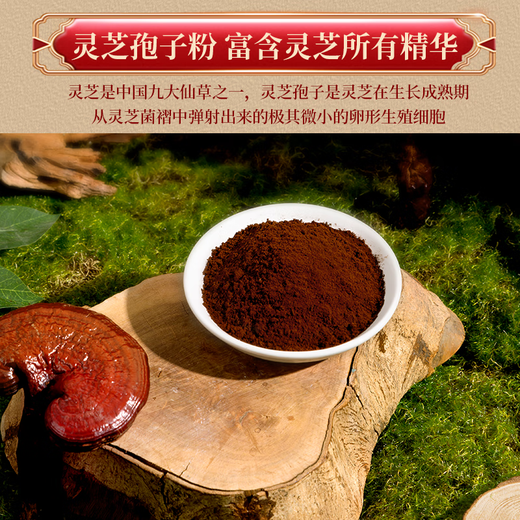 
Jibaichuan [Primitive Forest] Breaking Wall Ganoderma lucidum spore powder enhances immunity Gift box for parents and elders Original forest Ganoderma lucidum spore powder [2g*84 pack]