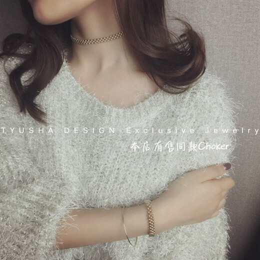 Pu Li original imported from the United States 14K gold-filled gold bean bracelet bracelet for women, super stylish and non-fading, clean hand circumference 13cm