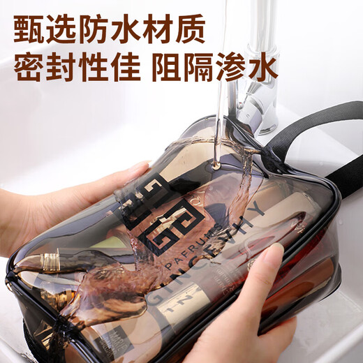 Quanpinwu Travels Toilettes et sacs Sacs de maquillage Sac de maquillage Baignoire Sac de rangement de baignade imperméable Sac de rangement portable Transparent