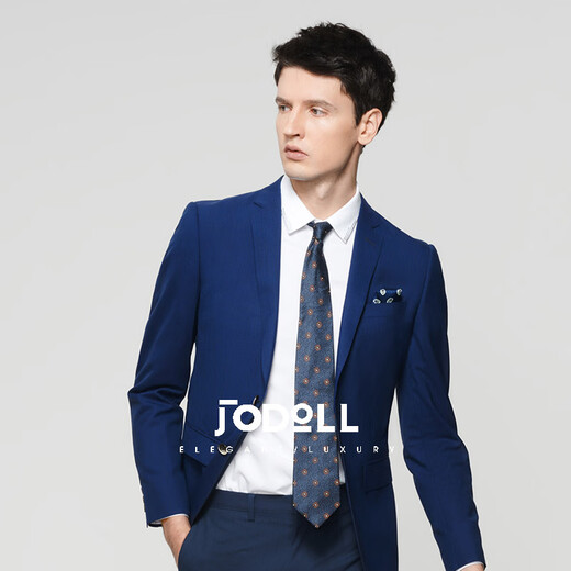 Jodoll Jodon Mulberry Silk Suit Set Top's Sexy Business Business Casual Lool Traje de lana a rayas Blue oscuro 54 A