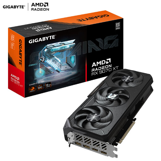 Tarjeta gráfica Gigabyte trifásica sin intereses RX 9070/XT Magic Eagle/Xiaodiao computadora de escritorio Diseño de renderizado AI tarjeta gráfica para juegos de deportes electrónicos pantalla independiente RX9070XT GAMING OC 16G Magic Eagle