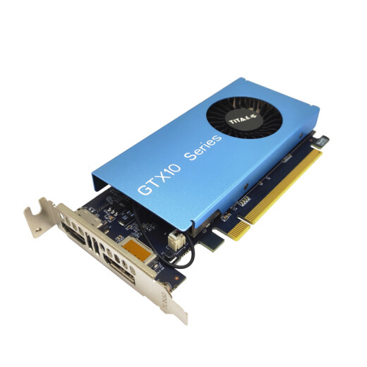 
Tita GTX1050Ti/1650/745/1030RTX3050 design AI half-height single slot 4G/8G/4K/8K small chassis industrial control gaming knife card semi-length graphics card GTX1650 4GD6 HDMI+DP