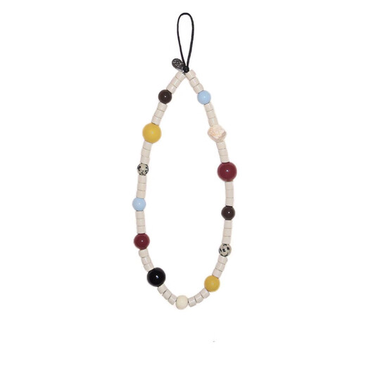 Beiyipin mobile phone lanyard mobile phone chain pendant colorful bean short contrast color mobile phone chain ccd camera lanyard simple pendant