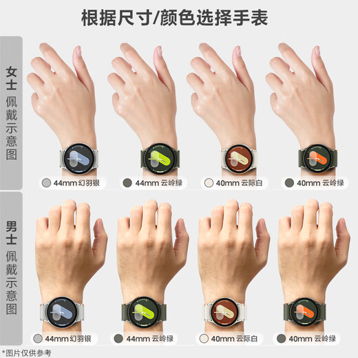 Samsung Samsung [National Subsidy] Watch7 Smart Watch/Bluetooth Call/Sports Watch/Telephone Watch 44mm Yunling Green Men's and Women's Watch