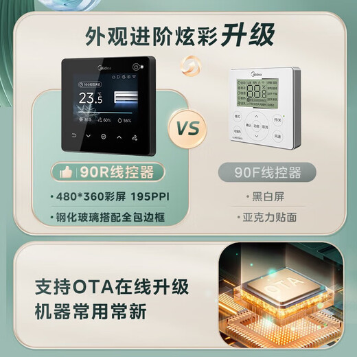 Midea Central Air Conditioning Cool Energy Saving Enjoy Fourth Generation Duct Machine One to One 3 HP 4 HP First Level Energy Efficiency Starlight Ultimate Edition Power Saving TOP1 First Level Energy Efficiency National Subsidy 3 HP Ultimate Edition Super Bacteria Removal One Price All-inclusive (26-40)