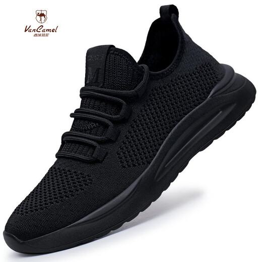 Western Region Camel Vancamel2025 Frühlings- und Sommersportschuhe Neue Produkte Herrenschuhe Mesh Mode koreanische Stil Alleinerhalts lässige Atmungsschuhe Laufschuhe Männer 9905 Black 38