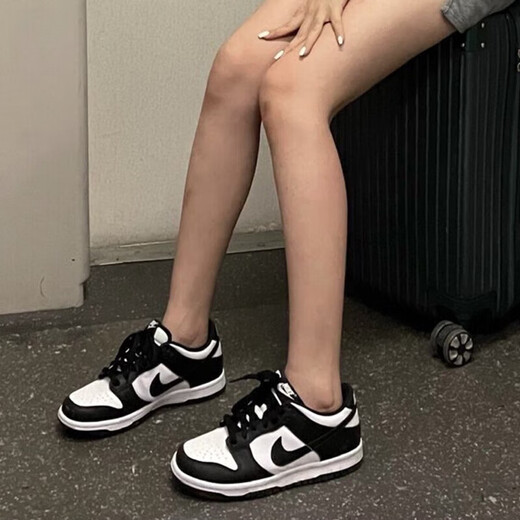 耐克（NIKE）男鞋女鞋2025春季新款Dunk Low情侣运动鞋时尚百搭低帮休闲鞋子女 DD1391/CW1590-100黑白熊猫 38 (GS)