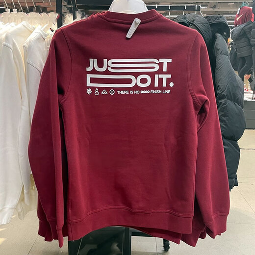 Nike (Nike) Sweatshirt Herren 2025 Frühling und Herbst New Sportswear plus Velvet Jacket Round Neck Pullover Casual Top IB5567-677 Neues Jahr der Schlange Add Velvet 2xl