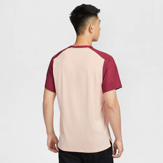 Nike Nike Tennis T-Shirt Herren-Dri-Fit Schnell trocken atmungsaktiven Tennis Sport Kurzarm Sommer Top Casom Coralle Red FZ9846-677 M