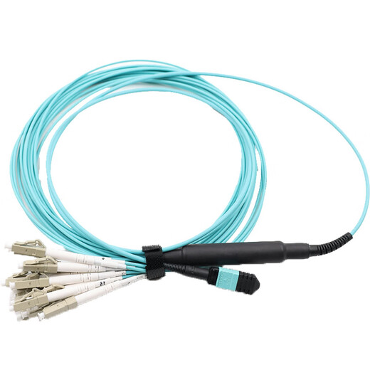 VCHUNG 16-core MPO optical fiber cable female APC-LC/PC multi-mode low loss OM3 1.5 meters 21512LFU