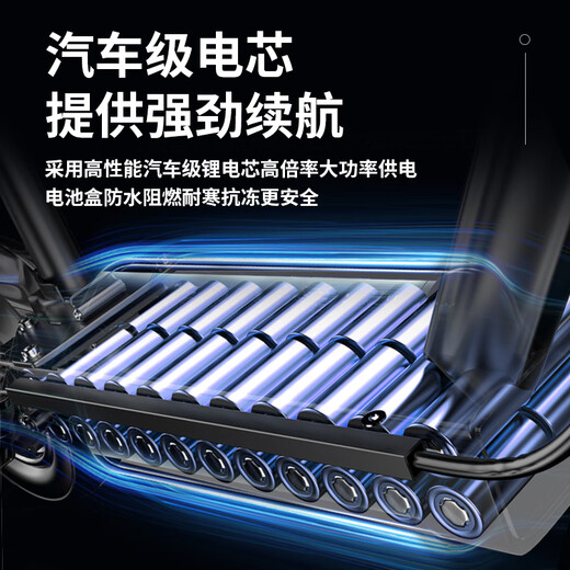 Permanent electric scooter portable two-wheeled scooter battery car mini small driving folding electric scooter lithium battery 48V black/45-55KM flagship version strong power