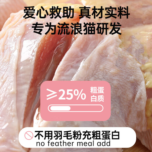 Baichan OIMG Bizi Manor No. 6 20 Jin Jin equal to 0.5 kg stray cat rescue cat food full price adult cat food 4kg