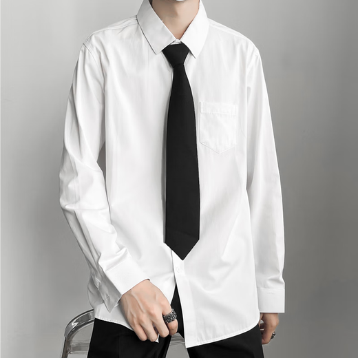 Nasawassup Camisa de manga larga Traje para hombres DK Camisa de manga corta Copa de clase de moda