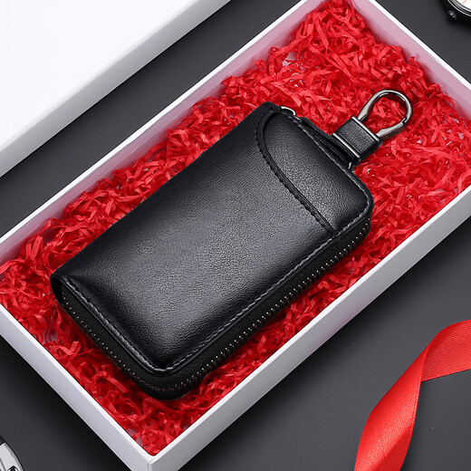 
Dingtian Liying Business Men's Key Bag Large Capacity Multi-function Car Key Bag Multi-function Women's Personal Access Control Card Magnetic Cuff Hook Version High-end Coffee Car Key Bag Universal for Men and Women