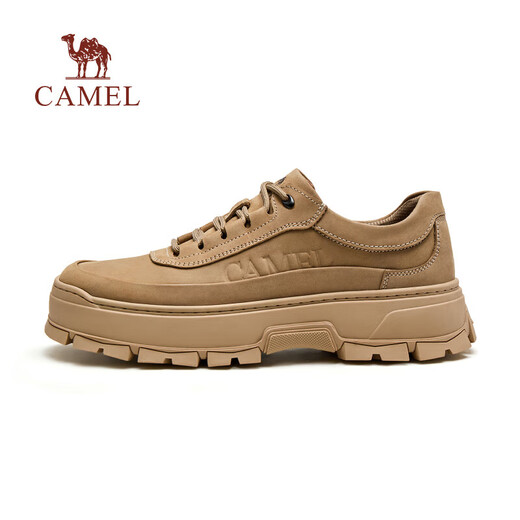 Camel (Kamel) Arbeitsschuhe 2025 Frühling neuer Klassiker Retro Geräumig bequeme städtische Urban Freizeithöhenhöhe-Verbesserung Herrenschuhe G15S136023 Khaki 42