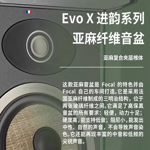Fokal Jinlang Audio Evo X N2 Jinyun Serie 3-Wege-Boden-Lautsprecher Fever Hifi Hifi Sprecher, der in Frankreich Evo X N2+Luyao RA-1592mkii beheimatet ist