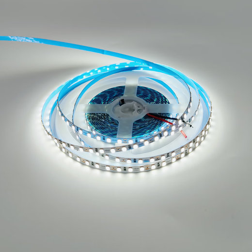 淦新12V灯带led24V2835电镀板120灯5宽MM80显背胶自粘线性铝槽软灯条 24V2835-120灯5MM铜支架35/3519 120珠