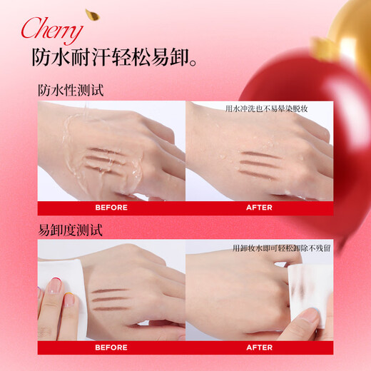 Color Key Colachi three-dimensional profile color-holding eyebrow pencil for men and women, fine refill, water-resistant, sweat-resistant, not easy to fade, Mother's Day gift 03 Star Rock Gray