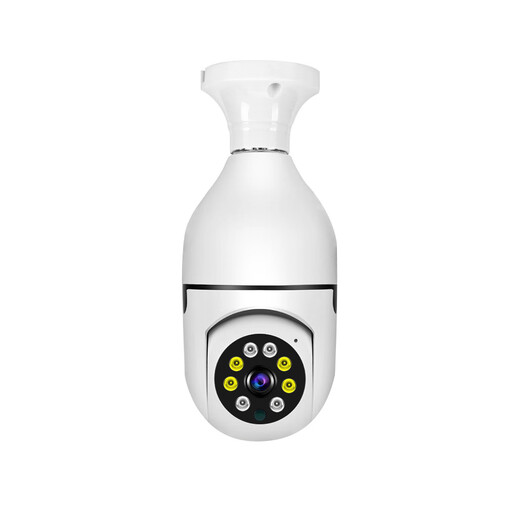 NEWSHEIISI生态链品牌同款监控无线灯泡监控摄像头 360度手机远程夜视全彩网络高清家里监控器 高清无线灯座监控（不含内存卡）
