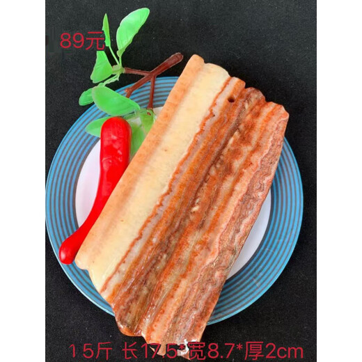 宰搂天然猪肉石片肉块肉五花肉奇石观赏石造型石广西特产礼品摆件 15914