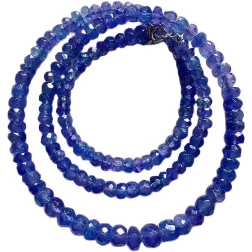 Fujiu large grain tanzanite faceted necklace bracelet women's bracelet anklet natural unoptimized 2.8-3mm sparkling 4.7 6.3mm necklace
