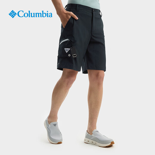 Columbia outdoor men's fishing series water-repellent dry casual travel camping sports shorts FM2359 011 28 (165/66A)