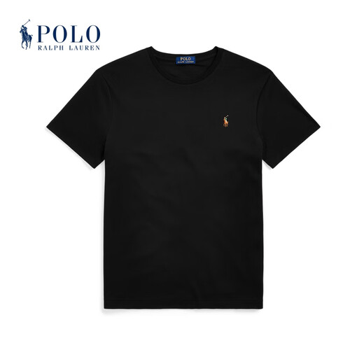 Polo Ralph Lauren Vêtements masculins Classic Cotton Slim Coton T-shirt à manches courtes RL12051 001-BLACK S