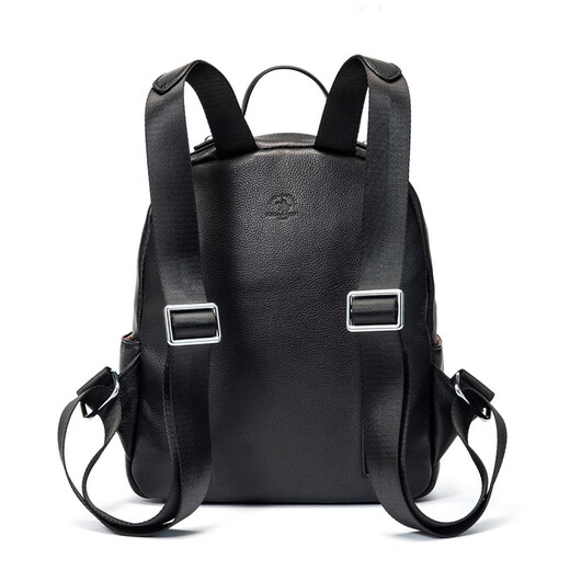 Polo/racquetclub 2024 New Cowhide Mochila para mujeres mochila casual para bolsas de viaje en la escuela bolso mommi bag negros