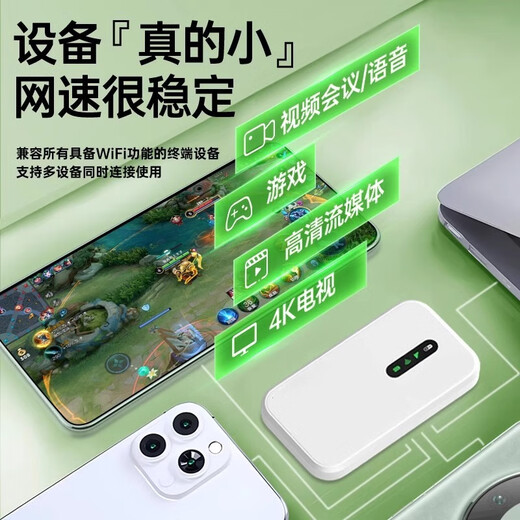 Xiaoyi free data for 1 year, 5G gigabit speed mobile, portable wifi6, new pre-storage-free dual-band high-speed, new upgrade, unlimited traffic wireless routing broadband, upgraded version, power bank 2-in-1* free 3000G data