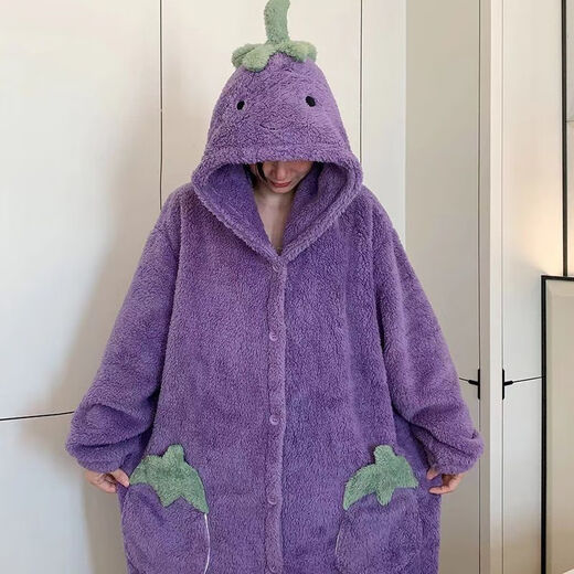 Oxygen Clown Fish Pajamas Funny One-piece Couple Pajamas for Men and Women Winter Plus Velvet Thickened Coral Velvet Cartoon Home Clothes Ugly Fish One-piece S M Suitable for height 150-165cm