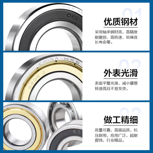 HARBIN / HRB BOULEUR DE BOULEUR DE PROPIÈRE HRB 6212 6213 6214 6215 6216RZ6217Z 6215-2Z (joint en métal) Taille: 75 * 130 * 25