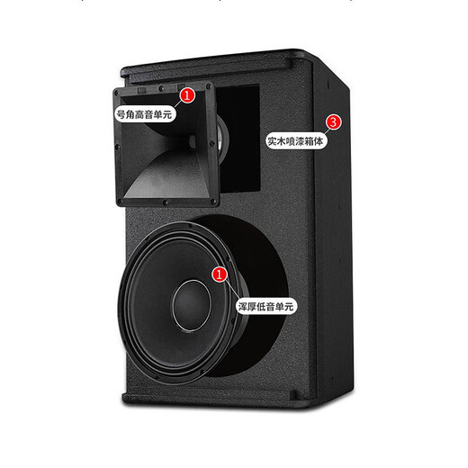 Meimi professional 12/15-inch professional full-range speaker KTV bar dance room conference home professional 12-inch speaker stage hifi audio wedding performance KTV speaker set 12-inch-156 magnetic bass-44 core tweeter-/single