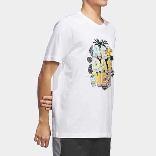 阿迪达斯 （adidas）短袖男装女装 2025新款健身跑步透气运动服情侣款舒适休闲圆领t恤 IP3884 XXS