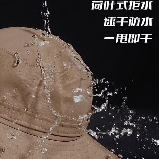 CARNEGIE&KEITH mountaineering hat men's sun hat denim summer fisherman hat women's sun hat outdoor fishing sun climbing hat men's large brim sunshade black-foldable