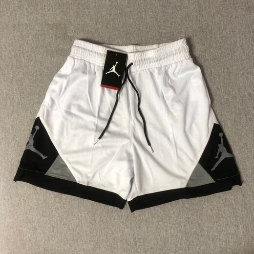 AEROGAMI-Nike新款Air飞人夏季AJ美式DRI FIT透气运动篮球速干短裤五分裤C 耐克1371白/灰 耐克L