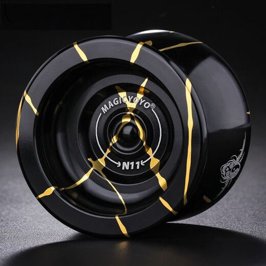 Okayson Craig Yoyo Professional Yoyo Games Special Firepower Young King Advanced Professional Alloy Children B1 Black (professionelle Level 1 erhalten 6 Seile)