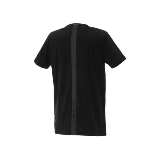 PUMA official men's round neck short-sleeved T-shirt Evo573778 black 01L