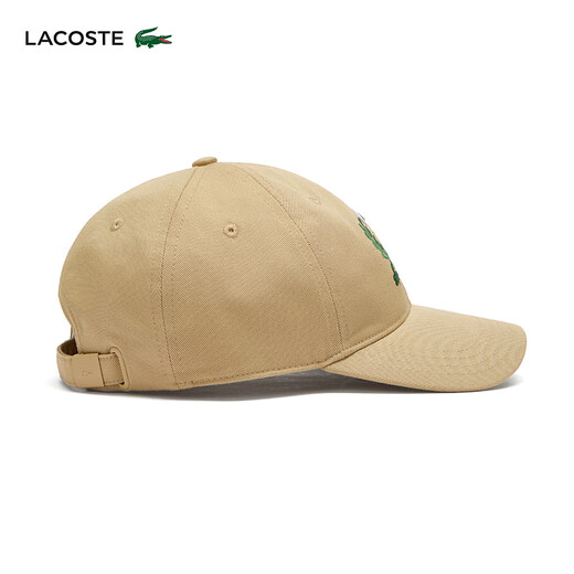 LACOSTE法国鳄鱼男女同款春夏法国制造简约日常刺绣百搭棒球帽|RK9455 02S/奶咖色