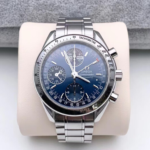 [Second-Hand 99 New] Omega Speedmaster-Serie Herren Uhr Automatische mechanische Uhr Luminous Chronograph Datum Schweizer Herren Uhr 39 Uhrendurchmesser Blue Disc 3523.80.00