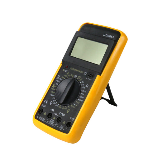 CLCEYDT9205A数字万用表测量电阻电容电子电流电压电工表带表笔线 DT9205A数字万用表 配表笔/电池/