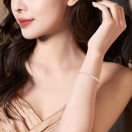 Saturday blessing broken silver pearl bracelet birthday gift for women X0713410 4.5-5mm 16+3cm