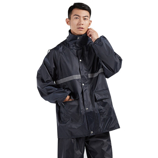 Miaofu (CNMF) 964 split reflective raincoat rain pants suit outdoor reflective raincoat (RF675 warning suit 2XL-180)