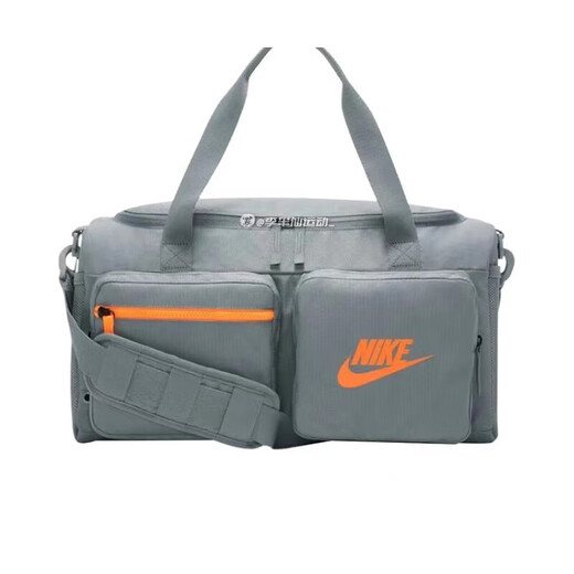 NIKE(耐克)运动休闲健身训练收纳撞色单肩背包拎包斜挎包BA-官方旗舰 BA6169-010黑灰/ 尺寸：47*24*22