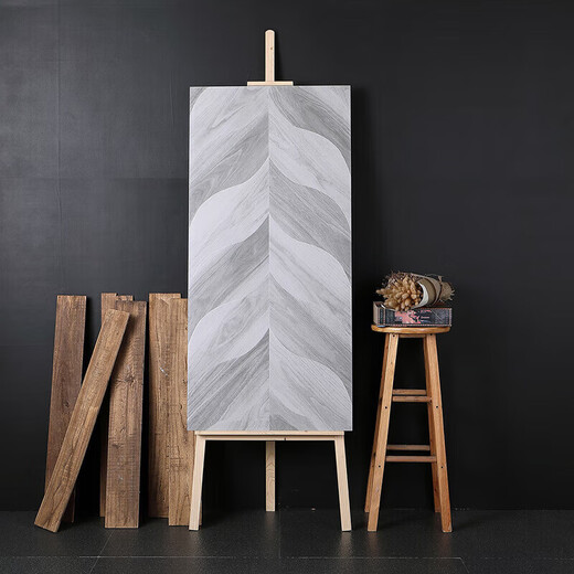 XMSJ sala de estar dormitorio taller de porcelana taller de madera azulejos de grano baldosas de la piel baldosas de cerámica T12033 Tallado fino luz suave