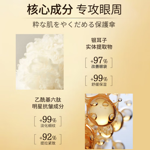 焦博士日本眼霜去眼袋消除重度眼袋专用黑眼圈重度去除女男士中老年神器