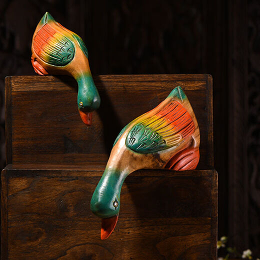 Yili Home Desktop Decoration Ornaments Children's Room Creative Cartoon Ornaments Duobaoge Duck Ornaments Length 16 Width 5cm