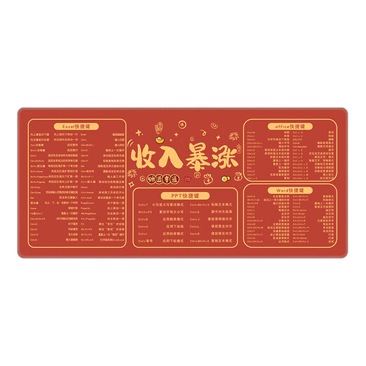 Drei-Farben-Katze Red Shortcut-Taste Maus-Pad Super groß Größe Kreative Texttabelle Matte Matte Tastatur Maus-Pad kann angepasst werden.