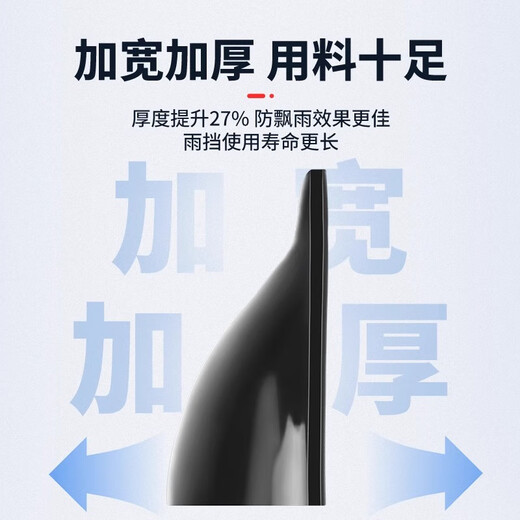 HAPOWER Chery Jietu Traveler Zongheng G700 Rain or Shine Black Warrior Car Window Rain Shield Eyebrow Rain Shield Modification Decoration Supplies 23-26 Jietu Traveler 6-piece Set Black Warrior Set + Antioxidant and Non-fading