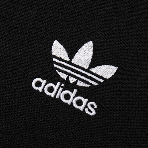 Adidas Clover Camiseta de manga larga Spring y otoño Nuevo Sportswear Simple redondo de cuello redondo suelto Top informal IA4877 Black XS
