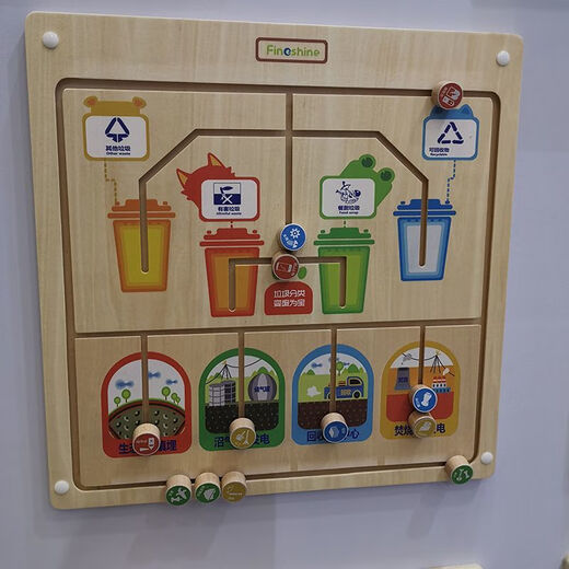 Hongtong Kindergarten Wall Toy Corridor Game Decoration Enfant's Early Education Montessori Aides d'enseignement Mur Opération Cognitive Board Pinyin Alphabet Board